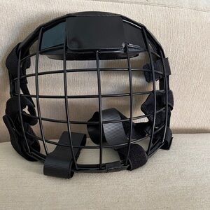 Black Karate Helmet Cage
